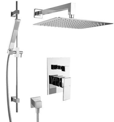 Image de Système de douche encastré PaulGurkes avec douche pluie de 30 cm - Ensemble complet