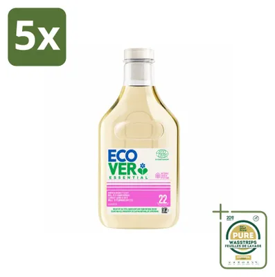 Produktbild von 5 x  Ecover Essential Woll- & Feinwaschmittel - 1 Liter - Vorratspackung - 5 Stücke