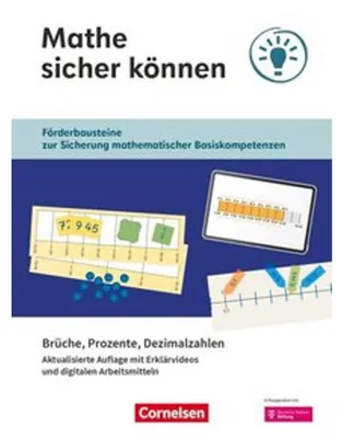 Produktbild von Mathe sicher können 5.-7. Schuljahr - Aktualisierte Ausgabe - Brüche, Prozente und Dezimalzahlen - Arbeitsheft mit Medien