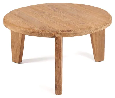 Image de Table basse bois de teck marron 80x80x45cm