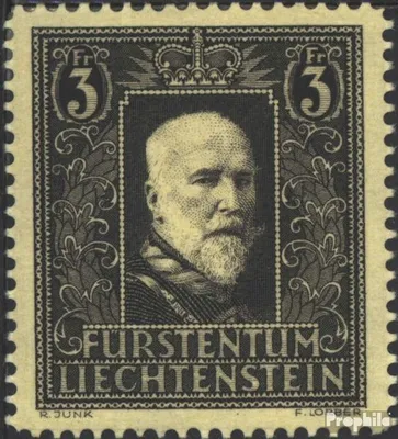 Produktbild von Briefmarken Liechtenstein 1938 Mi 171 (kompl.Ausg.) postfrisch Tod des Fürsten