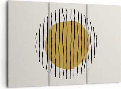Produktbild von Bild auf Leinwand - Leinwandbild - 3 Teile - Modern Piece Linear - 105x70cm - Wand Bild - Wanddeko - Wandbilder - Leinwanddruck - Bilder - Wanddekoration - Leinwand bilder - Wandbild - CE105x70-4793