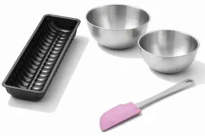 Image de Set de 4 ustensiles de pâtisserie moule à gâteaux 2 bols et spatule pâtisserie Black mettallic Black mettallic Zenker  Black mettallic