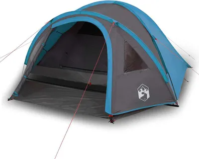 Produktbild von vidaXL Kuppel-Campingzelt 4 Personen Blau Wasserdicht