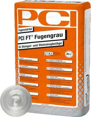 Produktbild von PCI FT® Fugengrau Fugenmörtel für Steingut- und Steinzeugbeläge silbergrau 25 kg