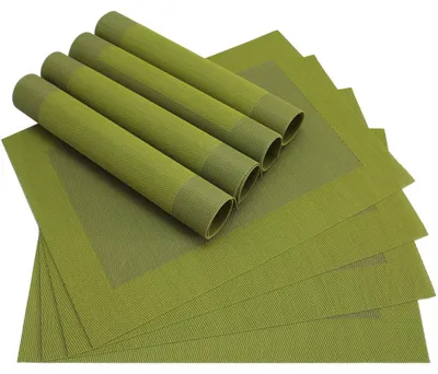 Immagine prodotto di Tovaglietta BORDA 8 pezzi verde oliva Tovaglietta come decorazione da tavola