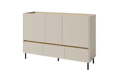 Produktbild von KINDERKOMMODE LIBU 07 150/40/105 in Sandbeige / Geölte Eiche
