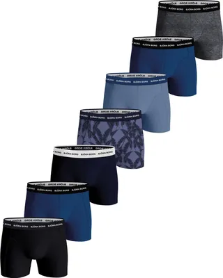 Produktbild von Björn Borg - Herren - Boxershorts Aus Baumwoll-Stretch, 7er-Pack - Blau/Bunt/Marine/Schwarz - Gr. S