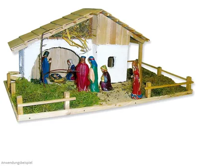 Produktbild von Weihnachtskrippe Bausatz Kinder ab 13
