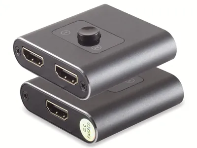 Produktbild von SMART-MULTIMEDIA HDMI-Umschalter 2x1, bidirektional, Metall, 4K60Hz