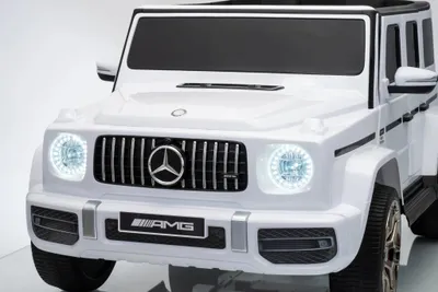 Produktbild von Mercedes G63 AMG Kinder Elektroauto 2-Sitzer mit Fernbedienung 4x4 Weiß