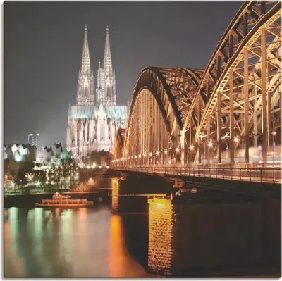 Produktbild von ARTland Leinwandbild Köln Skyline Collage V Größe: 50x50 cm
