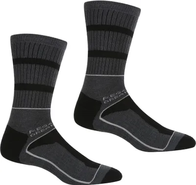 Produktbild von Regatta - "Samaris 3 Season" pánské ponožky (2-pack) RG5824 (43 EU - 47 EU) (černá/ocelová barva)