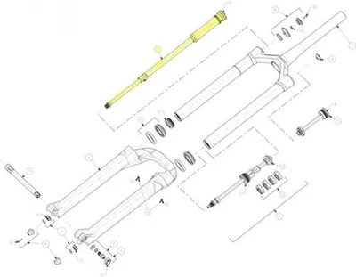 Produktbild von Manitou Dämpfungseinheit MC2 für Mattoc Pro 27,5/29" Schwarz - präzise Fahrwe....