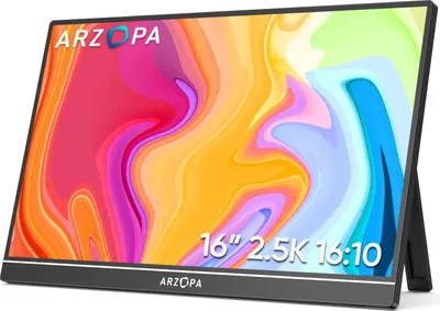 Produktbild von Arzopa Z1RC 16, 40,6 cm (16"), 2560 x 1600 Pixel, 2.5K, Schwarz