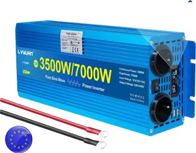 Zdjęcie produktu dla Falownik, czysta fala sinusoidalna, wysoka wydajność konwersji, 7000 W 12 V–220 V