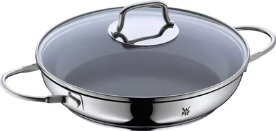 Produktbild von WMF Devil Servier-Schmorpfanne 26 cm mit Glasdeckel, Cromargan Edelstahl beschichtet, Induktion, Keramikbeschichtung, backofenfest