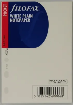 Produktbild von FILOFAX Einlage POCKET blanko weiss
