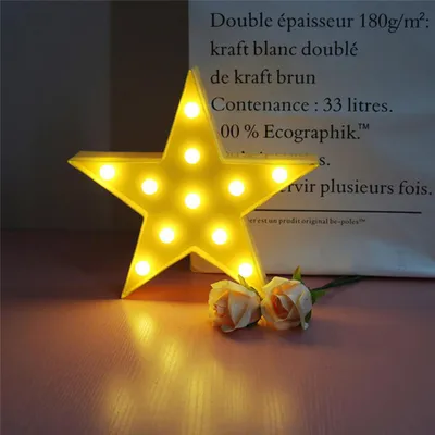 Produktbild von Dekorative Nachtlichter für Kinder Dekorative LED-Nachtlichter Moon Star für Kinder und Erwachsene deko möbel