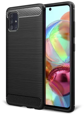 Image de NALIA Carbon Look Case pour Samsung Galaxy A51, housse de téléphone portable Protection Case Cover