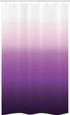 Image de ABAKUHAUS Rideau de douche étroit Ombre, tons abstraits modernes, ensemble de décoration de salle de bain en tissu avec crochets, 120 x 180 cm, lavande violet