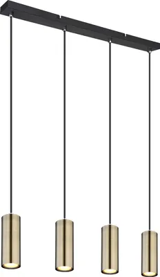 Immagine prodotto di Globo Lighting lampada a sospensione in metallo nero opaco, 4x GU10