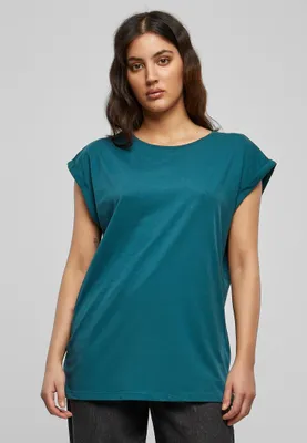 Produktbild von Urban Classics Kurzarm-T-Shirt für Frauen Vlony aquamarin 3XL