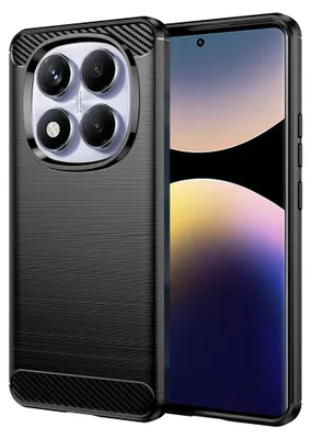 Obrázok produktu pre Carbon Shield TPU puzdro pre Xiaomi Redmi Note 14 Pro 4G/Poco F7 - Čierna KP36542