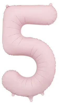 Zdjęcie produktu dla Balon fol.Cyfra 5 86cm j.róż 76174