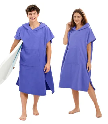 Imagen del producto de Bata de surf para adultos con capucha, talla S/M