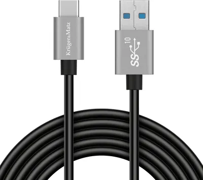 Productafbeelding van Kruger&Matz KM1262 USB-naar-USB-C-kabel, 10 Gbps, 0,5 m, Basic