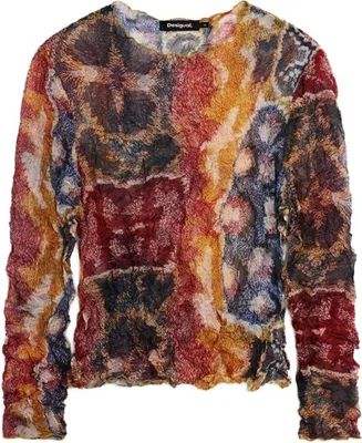 Productafbeelding van Desigual blouse met lange mouwen, uit de damescollectie, geel, maat L