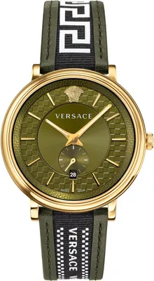 Produktbild von Versace VEBQ01519 V-Circle Greca Edition grün gold Armband Uhr Herren