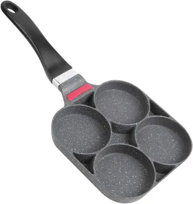 Produktbild von Frühstücks-Pfannkuchen-Backblech, Eierburger, Aluminium-Pfannenform mit Griff zum Kochen