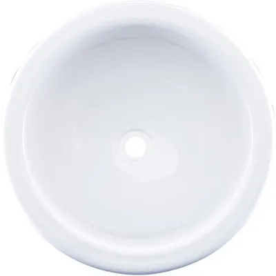 Zdjęcie produktu dla Kometa 8701.06.00. Okrągła, biała miska z tworzywa sztucznego do umywalki, średnica 360 mm, wysokość 36 cm