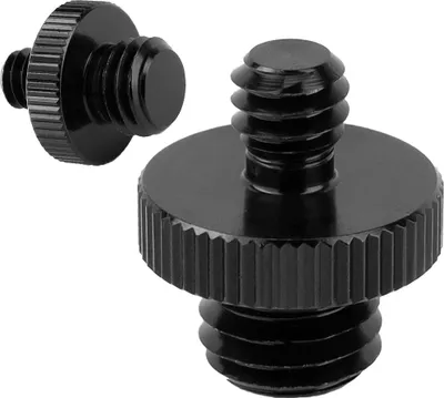Zdjęcie produktu dla Adapter 1/4" męski na M10 męski przejściówka aluminiowa do kamer statywów