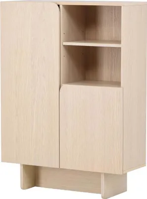 Produktbild von FURNLUX Anrichte Tyreo Beige 80cm / Hauptfarbe: Beige / Abmessungen: 80 x 30 x 110 cm