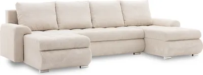 Produktbild von Ecksofa TOKIO III PRO mit Schlaffunktion! Eckcouch mit Bettkasten! Stoff: POSO 100 Beige (muster 1)