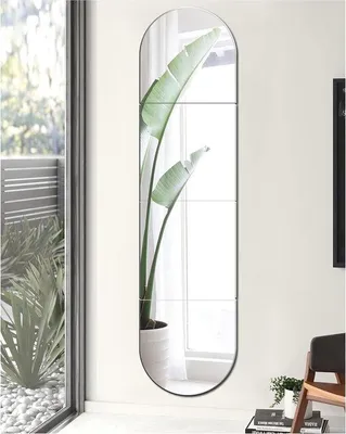 Produktbild von Famanu Wandspiegel HD - Selbstklebende Spiegelplatten, 30,5 x 30,5 cm, 4 Stück