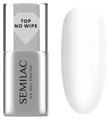 Productafbeelding van SEMILAC TOP NO WIPE - Topcoat voor gelnagellak - 7 ml