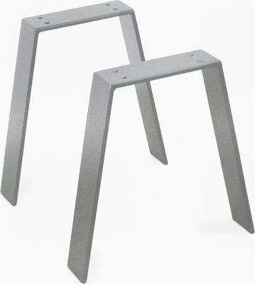 Bankbeine Bankkufen Tischbeine Tischgestell Tischkufen Couchtischkufen Stahl Metall Schwarz Industrial Tisch Bank Sitzbank Couchtisch Kufen 40x42cm Silber, Vm