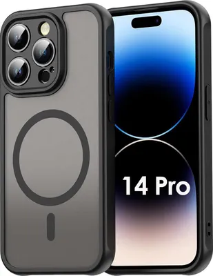 Produktbild von Handyhülle für Apple iPhone 14 Pro Matt Case Schutzhülle Kratzfest Passgenau Schwarz