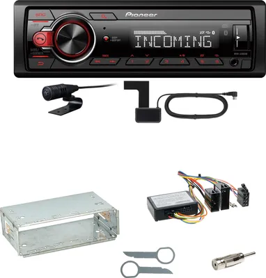 Produktbild von Pioneer MVH-330DAB Bluetooth Digitalradio Einbauset für Mercedes W210 ab 08/99