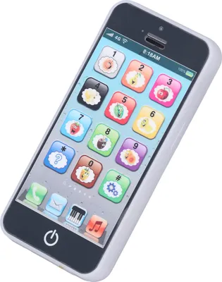 Zdjęcie produktu dla Zabawka na telefon komórkowy dla niemowląt, symulacja kształtu, wyraźna muzyka, fajne światło, angielska zabawka, czarna