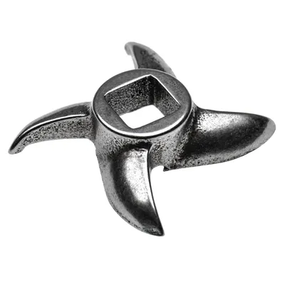 Produktbild von vhbw Sichelmesser Gr. 12 für Fleischwolf - Messer, 12,2x12,2 mm Vierkant, Gusseisen