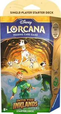 Immagine prodotto di Disney Lorcana: Le Terre Selvagge - Mazzo iniziale ambra e smeraldo (inglese)