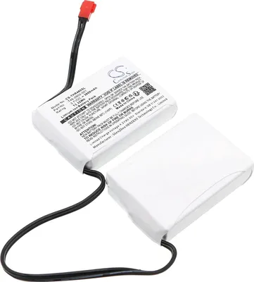 A product shot of a battery pack with wires and a connector.