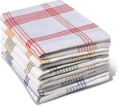 Obrázek produktu pro Sada 5 kusů kuchyňských utěrek, 100 % bavlna – vícebarevné – 50 x 70 cm