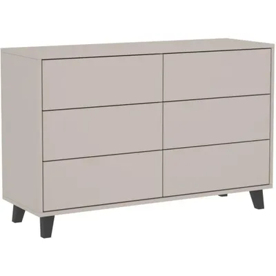 Produktbild von BEAUTYSOFA | Kommode HOME 6S – Sideboard mit 6 Schubladen, Standschrank in Kaschmir, Push-to-Open