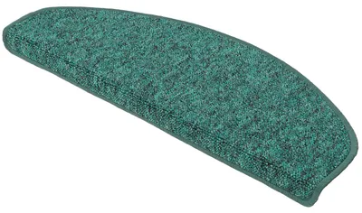 Produktbild von Trend Schlinge Stufenmatte Einfarbig (halbrund), Größe / Ausführung / Menge:18x56 cm (halbrund)  1 Stck., Farbe:Petrol